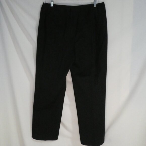 RAFAELLA | size 12 | Classic Black Dress Pants / Trousers | Side Zip Closure - Picture 2 of 16